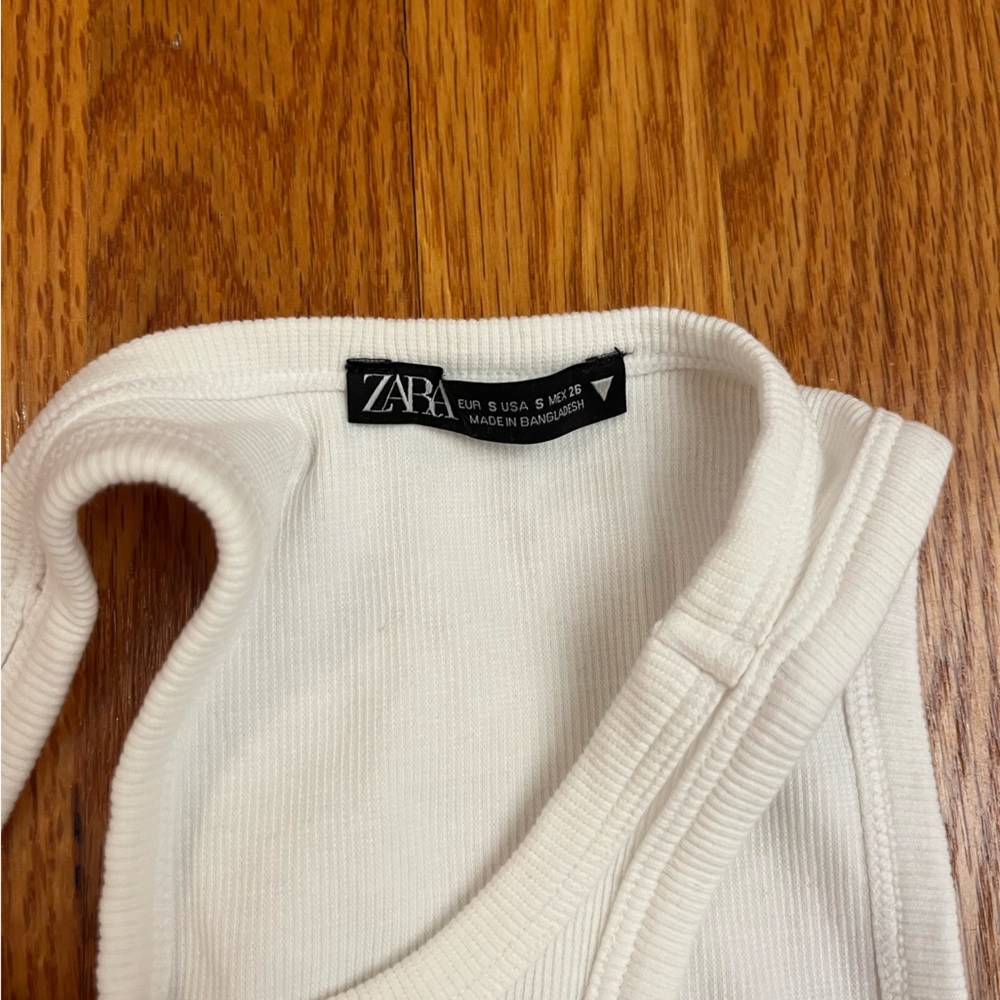 Zara basic white tank Small - Picture 3 of 3
